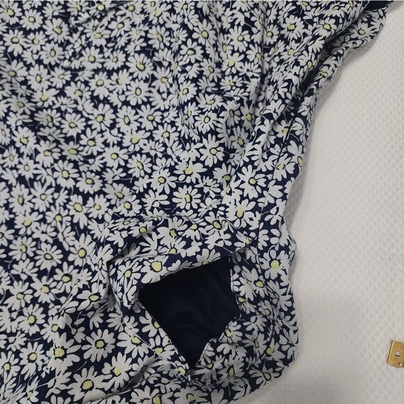 J Crew eyelet sleeveless floral shift dress side pockets lined - Picture 10 of 12